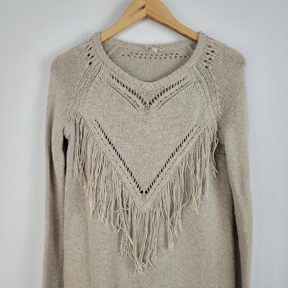 Show Me Your MuMu Frances mellow fringe boho pullover sweater - Picture 3 of 12
